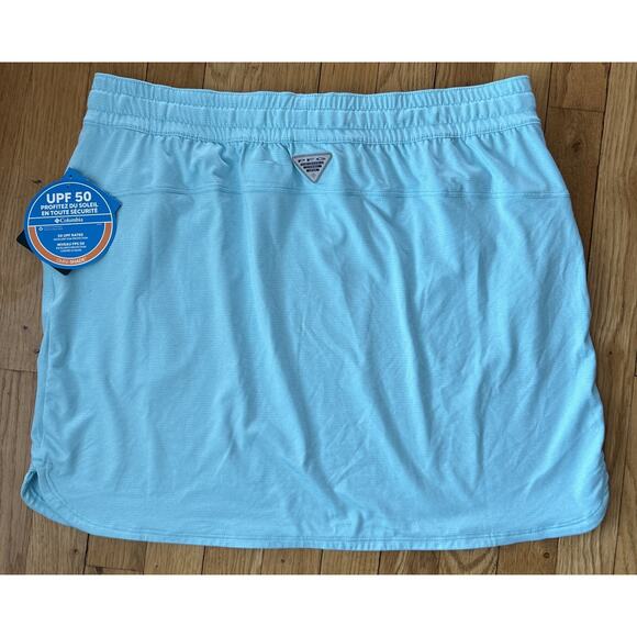 Women’s COLUMBIA Green Striped REEL RELAXED UPF50 Skirt Size l NWT *C4 - Picture 4 of 4